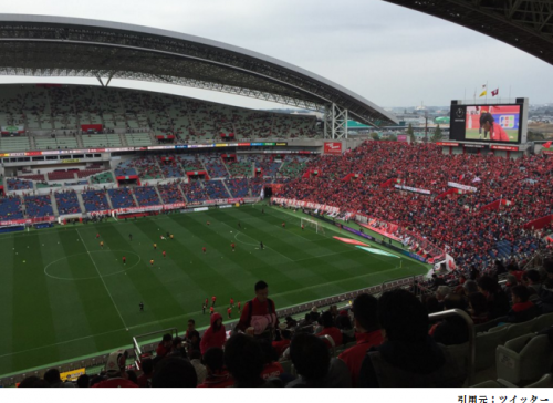 埼玉スタジアムスタンド2階見え方眺めサッカー