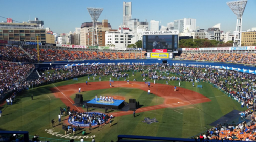 横浜スタジアムスタンド2階席見え方画像野球